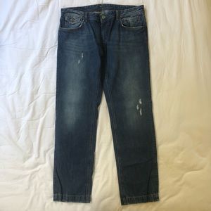 DOLCE & GABBANA Distressed Straight Fit Jeans